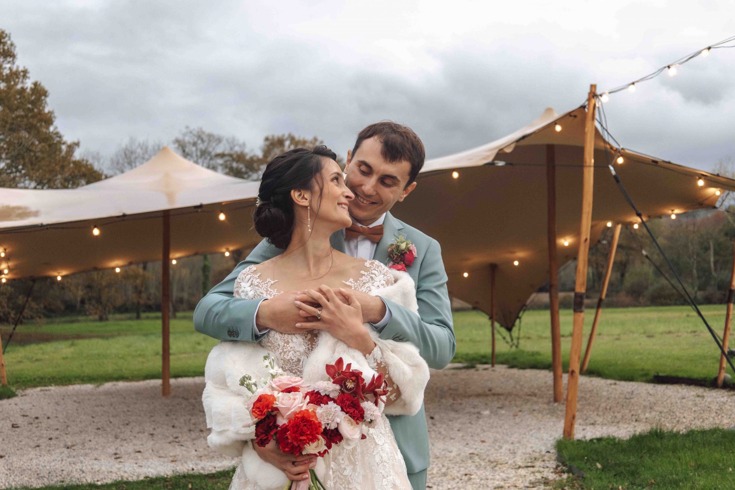 photographe mariage au domaine de la métairie Moment romantique des mariés